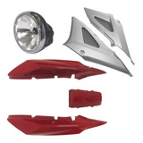 Kit Farol+ Par Tampas+ Rabeta - Cbx 250 Twister Vermelho 08