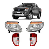 Kit Farol Ranger + Lanterna 2013 2014 2015 2016 Cromado