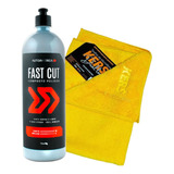 Kit Fast Cut Composto Polidor Autoamerica 1kg + Microfibra
