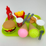 Kit Fast Food Hora Do Lanche 24 Peças Brinquedo Comidinhas