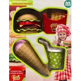 Kit Fast Food Infantil Ark Toys Brinquedo Hora Do Lanche
