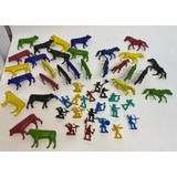 Kit Fazenda Forte Apache 20 Boi 10 Cavalo 20 Indio E Soldado