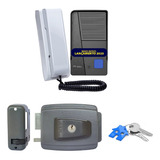 Kit Fechadura Eletrica Com Interfone Porteiro Eletronico Hdl