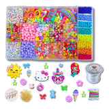 Kit Férias Miçanga Super Color Infantil +6000 Peças Brinde