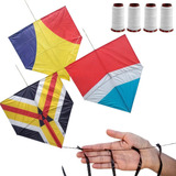 Kit Ferias Pipeiro 25 Pipas 10 Rabiolas 12 Linhas 100 Jardas
