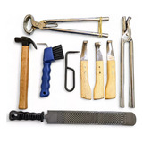 Kit Ferrador Casqueamento Profissional Ferrageamento Equinos