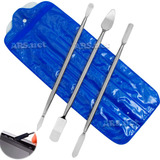 Kit Ferramenta 3 Espátula Aço Abrir Celular Tablet Notebook