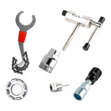 Kit Ferramenta Bike Extrator De Pedivela, Cassete E Corrente