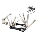 Kit Ferramenta Para Bicicleta 12 Em 1 Canivete Multifunções