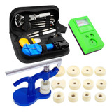 Kit Ferramenta Relojoeiro Completo Prensa Medidor Bateria