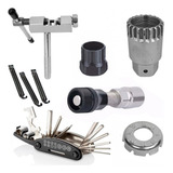 Kit Ferramentas Bike Extrator Corrente Cassete Eixo Central