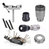 Kit Ferramentas Bike Extrator Corrente Cassete Eixo Central