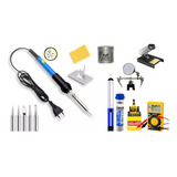 Kit Ferramentas Eletrônica Completo Profissional Solda 8 Pçs