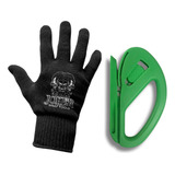 Kit Ferramentas Envelopamento Par De Luva E Cortador Line