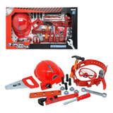 Kit Ferramentas Oficina Criativa C/ Capacete Br796 Multikids