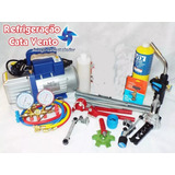 Kit Ferramentas P/ Refrigeração Ar Condicionado, Manifold