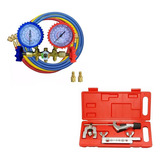 Kit Ferramentas P Refrigeração Manifold 410 + Kit Flangeador