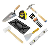 Kit Ferramentas Para Pedreiro - Econômico 8 Peças