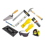 Kit Ferramentas Para Pedreiro Profissional 10 Peças
