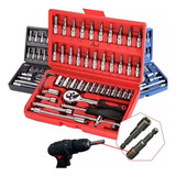 Kit Ferramentas Portatil Carro Bicicleta Moto 46pçs Top
