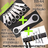Kit Ferramentas Suspensão Bike + Hollowteck Bb-44+ Barra Mag