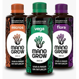 Kit Fertilizantes Flora, Vega E Micro 300ml Cada - Mano Grow