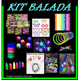 Kit Festa Balada 150 Itens Piscas Neon Marabus Tiaras Placas