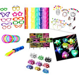 Kit Festa Balada Neon piscas plaquinhas 150 Itens frete Grát