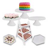 Kit Festa Bandeja Sextavada Boleira Slim Escada P/doces