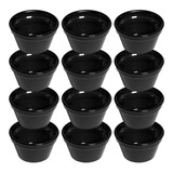 Kit Festa Buffet 12 Ramequim Colorido 90ml Plástico Bistrô