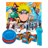 Kit Festa Completo 94 Itens Decoração Naruto Anivesário