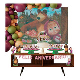 Kit Festa Decoração Aniversário Masha E O Urso