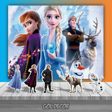 Kit Festa Infantil Painel + Displays Frozen 03