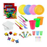 Kit Festa Itens Descartaveis + Mini Brinquedos 50 Pessoas