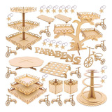 Kit Festa Mdf Provençal Arabesco - 50 Peças