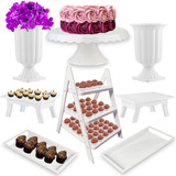 Kit Festa Mirandinha Boleira Escada Vaso P Mesinhas Bandejas