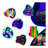 Kit Festa Neon Adereço Brilha 35 Itens + 100 Pulseira Neon