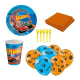 Kit Festa Prático Hot Wheels C/5 Itens / 71 Unid. Festcolor