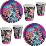Kit Festa Promocional Descartáveis Monster High Prato + Copo