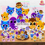 Kit Festa Pronto Bolofofos *88* Itens Com Tubete De Acrilico