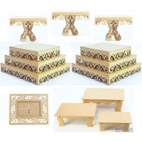 Kit Festa Provençal Arabesco Mdf Cru 14 Peças Promoção