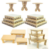 Kit Festa Provençal Arabesco Mdf Cru 15 Peças Promoção