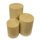 Kit Festa Trio De Mesa Cilindro Grande Decoração Mdf P M G