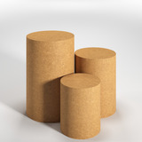 Kit Festa Trio De Mesa Cilindro Grande Decoração Mdf Promo