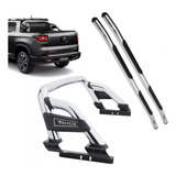Kit Fiat Toro Santo Antonio E Estribo Cromado 2016 Até 2022