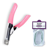 Kit Fibra De 2m + Alicate Cortador De Tips Unhas Gel