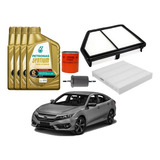 Kit Filtro Ar Combustivel Cabine Honda Civic 2.0 2017