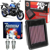 Kit Filtro Ar K&n Kn + Vela Ngk Iridium Yamaha Mt03 Mt 03