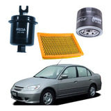 Kit Filtro Ar Óleo Combustível Honda Civic Lx 1.6 96 A 2000