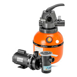 Kit Filtro E Motobomba Nautilus F300 Motor Weg 1/4 Cv 20m³